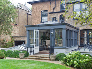 Dual Level Orangery and Rooflights Transform a London Townhouse, Vale Garden Houses Vale Garden Houses Jardines de invierno de estilo ecléctico