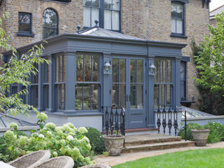 Dual Level Orangery and Rooflights Transform a London Townhouse, Vale Garden Houses Vale Garden Houses 에클레틱 온실