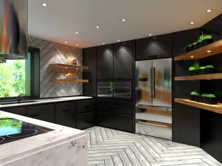 Private House Tiago Martins - 3D Modern kitchen