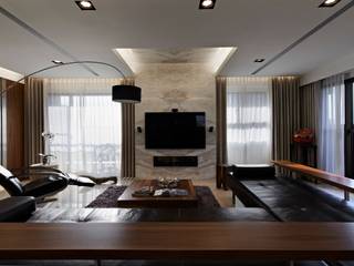 House Hsiung, CCL Architects & Planners林祺錦建築師事務所 CCL Architects & Planners林祺錦建築師事務所 Modern living room