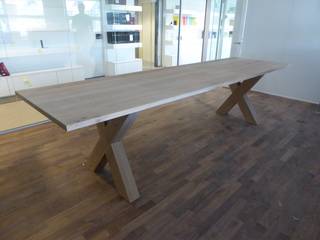 Oak tables, Signed by Stephen Signed by Stephen Ruang Makan Gaya Rustic Kayu Wood effect
