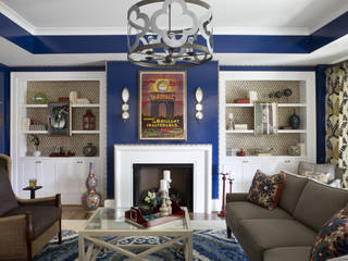 DC Design House, Lorna Gross Interior Design Lorna Gross Interior Design Living room Multicolored
