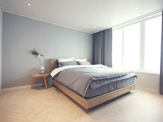 인천 부평 모던한 32평 아파트 신혼집 홈스타일링, homelatte homelatte Modern style bedroom