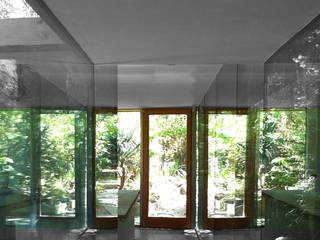 Loft In the Green, ibedi laboratorio di architettura ibedi laboratorio di architettura Modern Corridor, Hallway and Staircase Marble Grey