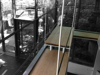 Loft In the Green, ibedi laboratorio di architettura ibedi laboratorio di architettura Modern Living Room Solid Wood Grey