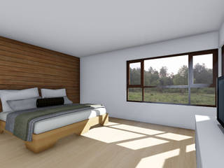 CASA AN, EjeSuR Arquitectura EjeSuR Arquitectura Country style bedroom