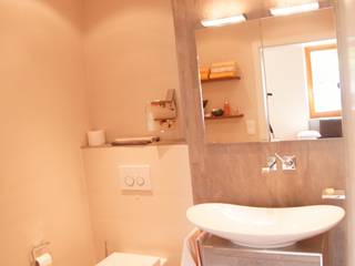 Kundenbad in Diebling, BOOR Bäder, Fliesen, Sanitär BOOR Bäder, Fliesen, Sanitär Rustic style bathrooms Tiles