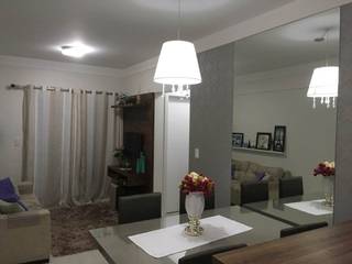 Decoração Apto, Thaís Loureiro Thaís Loureiro Modern Yemek Odası