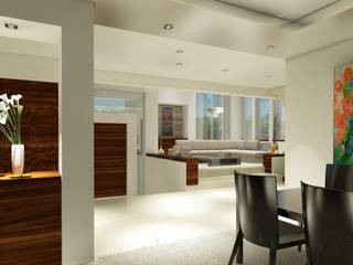 Renders Interiores, CouturierStudio CouturierStudio Moderner Flur, Diele & Treppenhaus