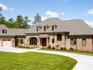 Bost Builders | Lake Front French Retreat | Raleigh, NC, Chibi Moku Architectural Films Chibi Moku Architectural Films Modern houses Limestone Beige