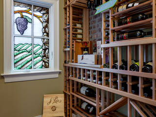 Bost Builders | Lake Front French Retreat | Raleigh, NC, Chibi Moku Architectural Films Chibi Moku Architectural Films Modern wine cellar Concrete Beige