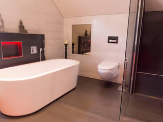 Kundenbad in Homburg, BOOR Bäder, Fliesen, Sanitär BOOR Bäder, Fliesen, Sanitär Modern style bathrooms Tiles