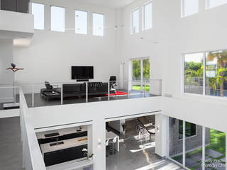 Shelly Preziosi Designs | Modern Muse | Deerfield Beach, FL, Chibi Moku Architectural Films Chibi Moku Architectural Films Modern living room Concrete White