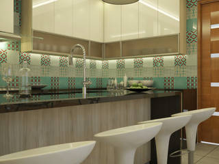 Diseño de Cocina San Miguel , Spacio5 Spacio5 Cocinas modernas: Ideas, imágenes y decoración Aglomerado