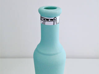 Sea Water, Bubi collage Bubi collage Scandinavian style living room Glass Turquoise