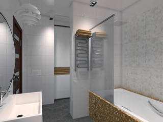 Ванная комната, Diveev_studio#ZI Diveev_studio#ZI Mediterranean style bathroom