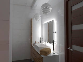 Ванная комната, Diveev_studio#ZI Diveev_studio#ZI Mediterranean style bathroom