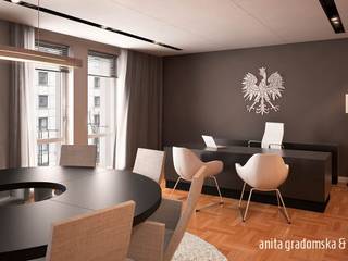 SOCREALIZM UDOMOWIONY, Gradomska Architekci - Interiors Gradomska Architekci - Interiors Modern style study/office