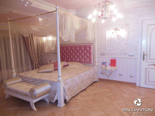 Camere da letto con testiera imbottita, Baldantoni Group Baldantoni Group Cuartos de estilo moderno Madera Rosa