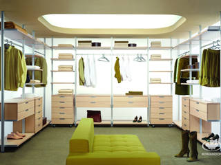 Aranżacje garderoby - Komandor, Komandor - Wnętrza z charakterem Komandor - Wnętrza z charakterem Dressing room چپس بورڈ