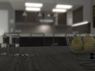 salotto B/W, virtual3dproject virtual3dproject Cucina moderna Legno Effetto legno