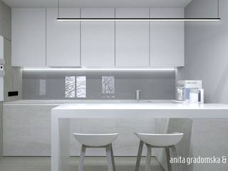 KROPLA BŁĘKITU, Gradomska Architekci - Interiors Gradomska Architekci - Interiors Dapur Modern