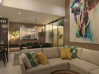 Villas T, Taller Interno Taller Interno Living room