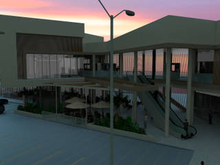 Propuesta Strip Center Pedro Fontova, Huechuraba, Gen Arquitectura & Diseño Gen Arquitectura & Diseño Powierzchnie handlowe
