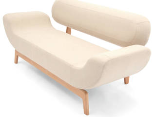 CURVO, NDstyle./NODA FURNITURE co.,ltd. NDstyle./NODA FURNITURE co.,ltd. Salas de estilo escandinavo