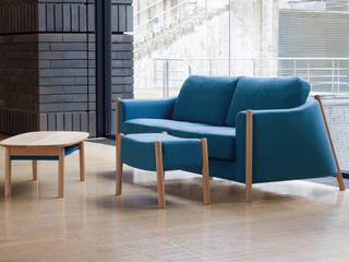 Lucca, NDstyle./NODA FURNITURE co.,ltd. NDstyle./NODA FURNITURE co.,ltd. غرفة المعيشة