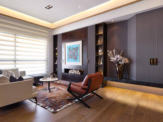 上河園, 域見室所設計 MIEMASU INTERIOR DESIGN 域見室所設計 MIEMASU INTERIOR DESIGN Ruang Keluarga Modern