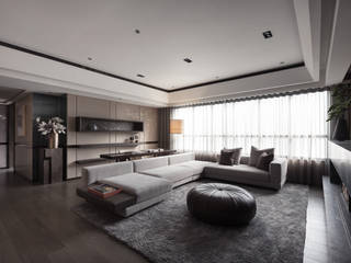 雙水灣, 域見室所設計 MIEMASU INTERIOR DESIGN 域見室所設計 MIEMASU INTERIOR DESIGN Ruang Keluarga Gaya Asia