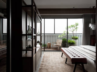 雙水灣, 域見室所設計 MIEMASU INTERIOR DESIGN 域見室所設計 MIEMASU INTERIOR DESIGN Asian style bedroom