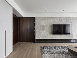 林口楊宅, 域見室所設計 MIEMASU INTERIOR DESIGN 域見室所設計 MIEMASU INTERIOR DESIGN Ruang Keluarga Modern