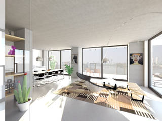 Fenix I, Mei architects and planners Mei architects and planners Modern living room