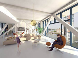 Fenix I, Mei architects and planners Mei architects and planners Modern living room