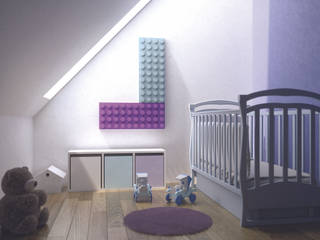 Brick design Marco Baxadonne, SCIROCCO H SCIROCCO H Moderne Häuser Eisen/Stahl Lila/Violett