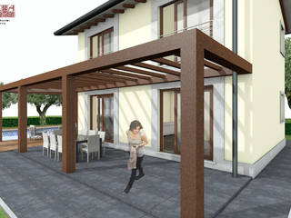 Progetto preliminare per villetta singola zona Versilia (LU), davide strambi architetto davide strambi architetto Case in stile mediterraneo