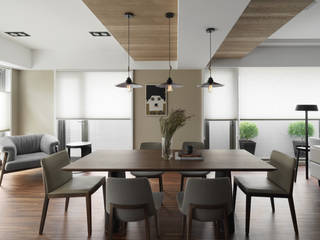 W HOUSE, 賀澤室內設計 HOZO_interior_design 賀澤室內設計 HOZO_interior_design Eclectic style dining room
