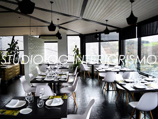 Restaurante de O Mirador, STUDIO OG INTERIORISMO STUDIO OG INTERIORISMO Commercial spaces