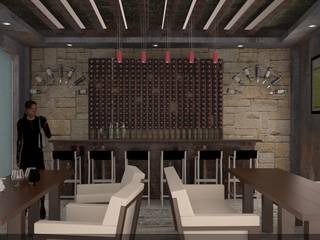 Proyecto renovación, M4X M4X Modern dining room Bricks