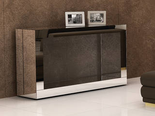 Linha Espelho - Sala, eQeva eQeva Classic style living room Glass