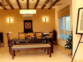 An apartment in Palm springs, Gurgaon, stonehenge designs stonehenge designs 现代客厅設計點子、靈感 & 圖片