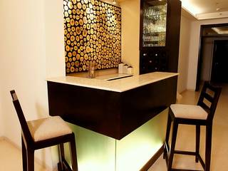 An apartment in Palm springs, Gurgaon, stonehenge designs stonehenge designs Bodegas de vino de estilo moderno