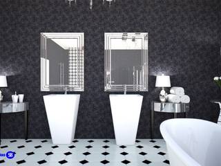 Bathroom in art deco style, "Design studio S-8" 'Design studio S-8' Classic style bathroom