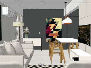 INTERIORES | Apartamento Elo, Lon Arquitetura Lon Arquitetura Modern living room