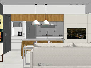 INTERIORES | Apartamento Elo, Lon Arquitetura Lon Arquitetura Modern living room