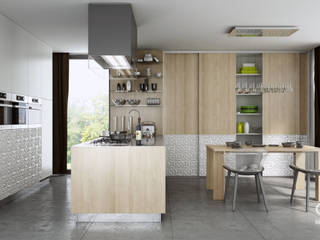 Aranżacje kuchni - Komandor, Komandor - Wnętrza z charakterem Komandor - Wnętrza z charakterem Modern kitchen Chipboard