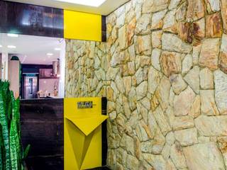 Yellow Diamond - Cuba esculpida em quartzo amarelo, RK Arquitetura & Design RK Arquitetura & Design Modern bathroom Quartz