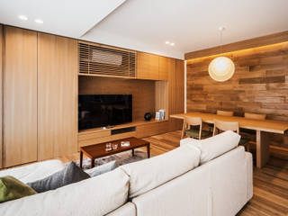 House in Mikage, 株式会社seki.design 株式会社seki.design Modern living room